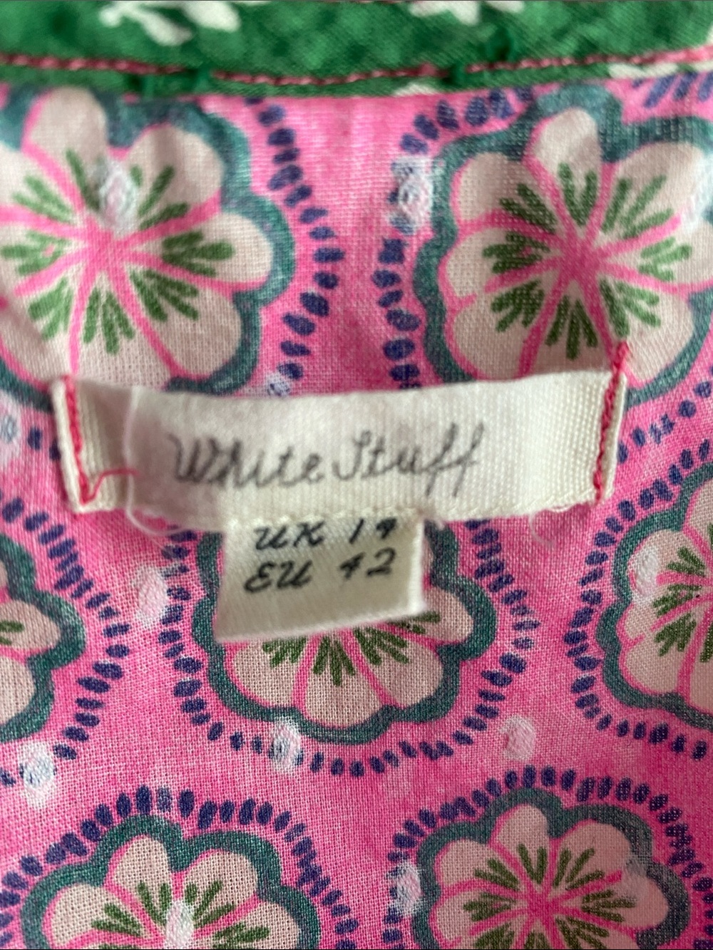 White stuff pink blouse UK size 14 - Picture 4 of 5